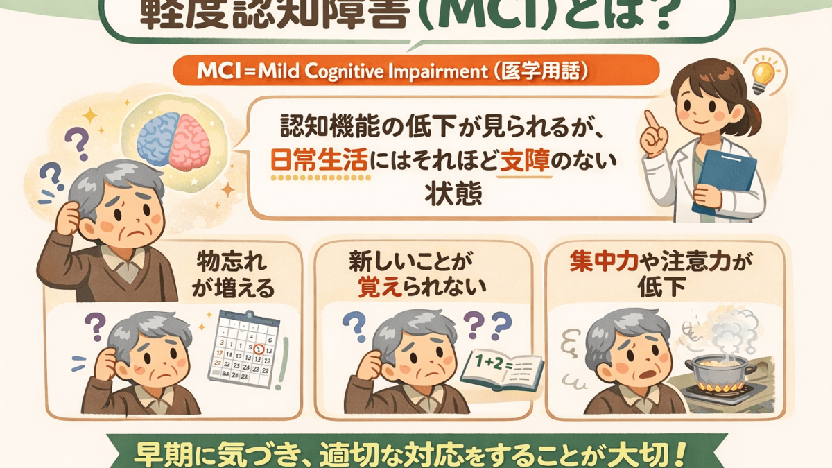 軽度認知障害（MCI）の家族への対応ガイド｜進行を防ぐ接し方と受診の勧め方