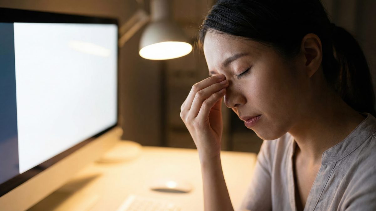 眼精疲労はどれくらいで治る？治らない原因と回復期間・対処法を徹底解説
